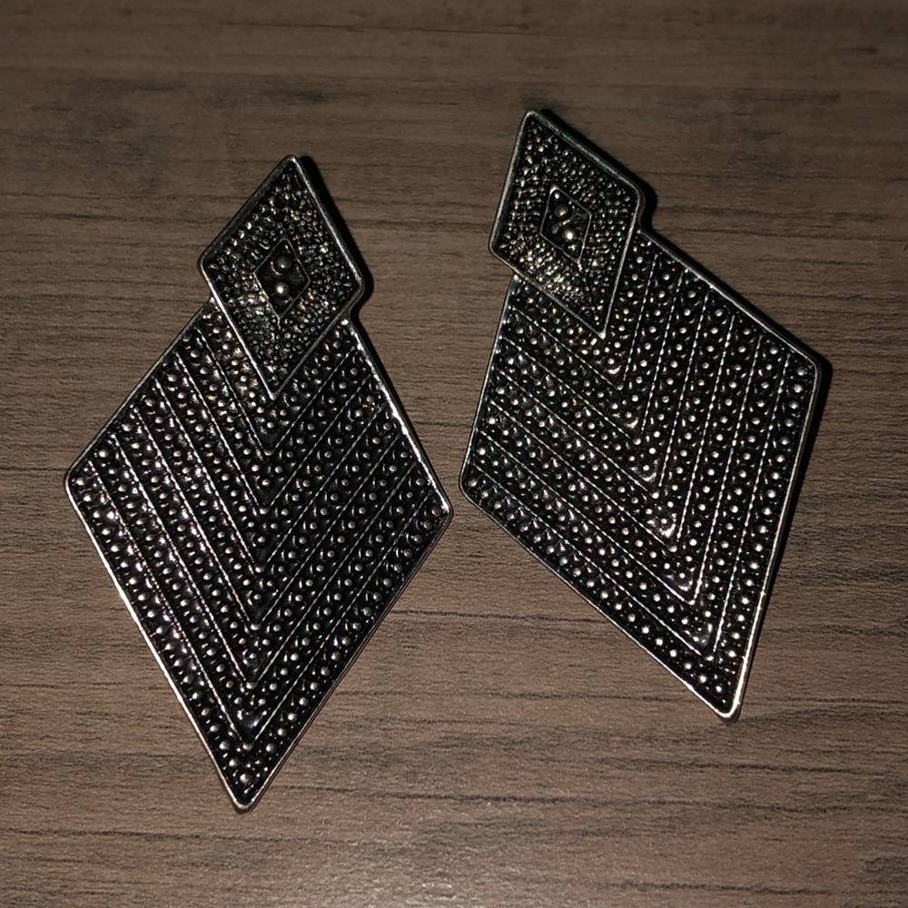 silver earrings